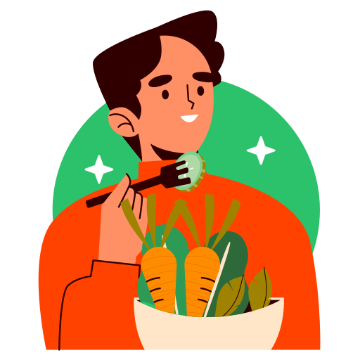 الشخص اللي بياكل سلطة